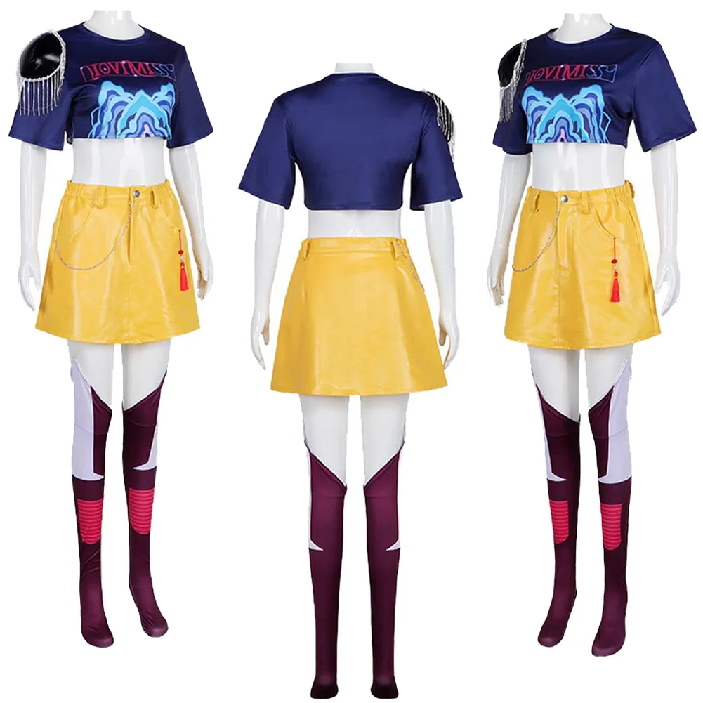 Mira Demon Hunters Cosplay Costume Full Set – Jacket, Skirt, Corset & Accessories For Women | Halloween & Cosplay Outfit