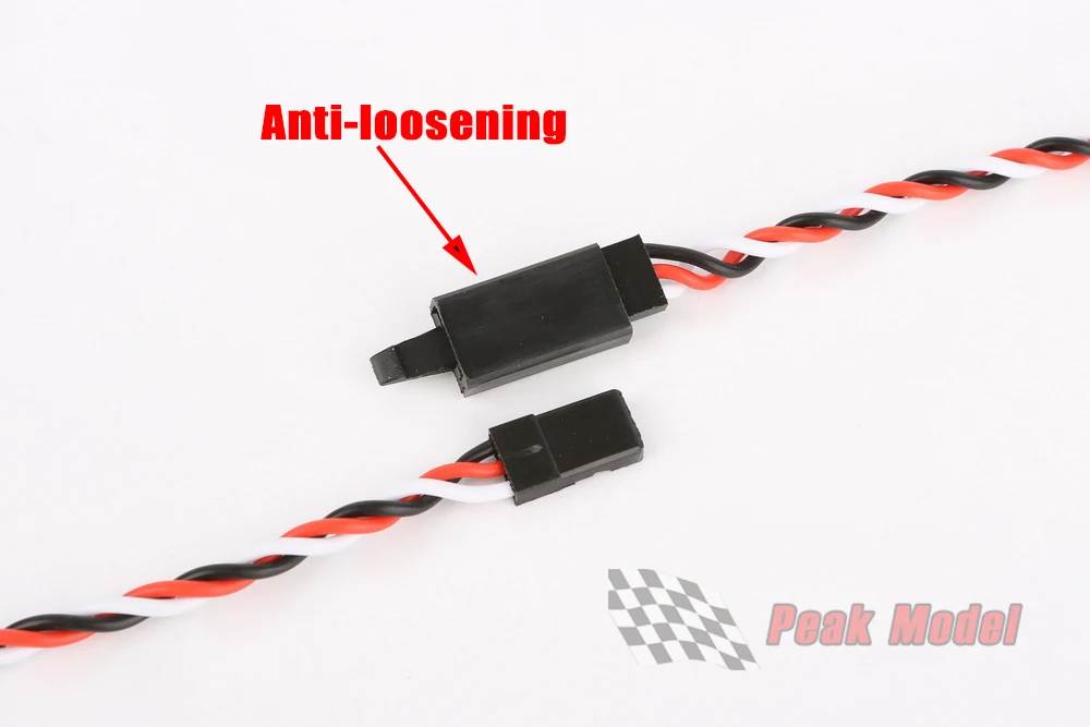 10 Teile/los 60 Kerne Heavy Duty Servo Verlängerung Draht Twisted Draht mit Neue Anti-losserung Schnalle FUTABA/JR Stecker – Detail 5