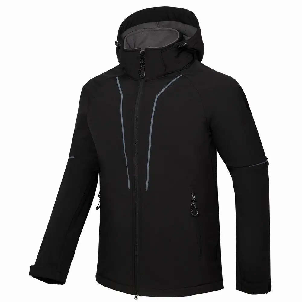 New Mens Outdoor Windbreaker Waterproof Softshell Fleece Jacket 8002