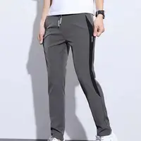 Male Casual Contrast Color Draping Pants Summer Pencil Pants High Waist for Party Dropshipping 5