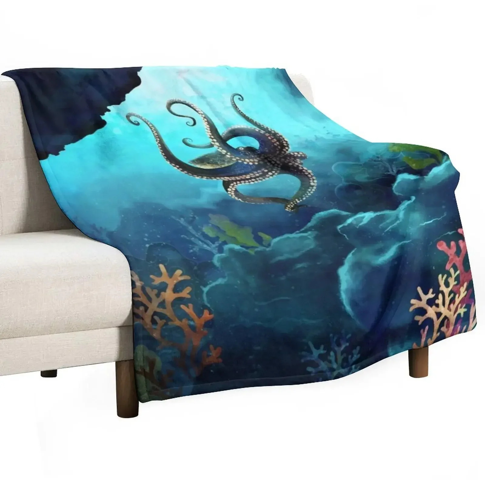 

Ocean Series No. 2 Throw Blanket Tourist Vintage warm winter Blankets