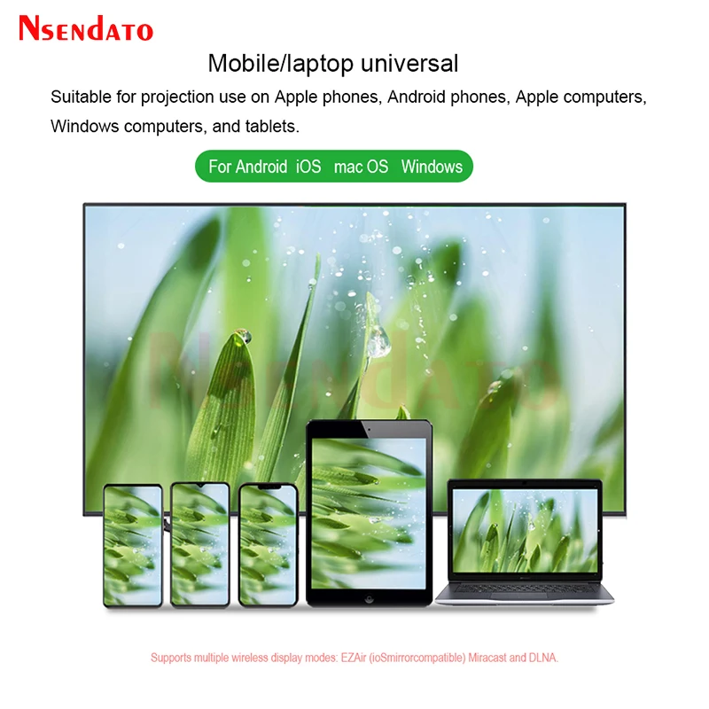 Ezcast 2 5G Wifi HDMI Wireless Display Dongle Miracast Airplay Mirroring HDMI TV Stick Receiver Adapter for IOS Android Phone PC