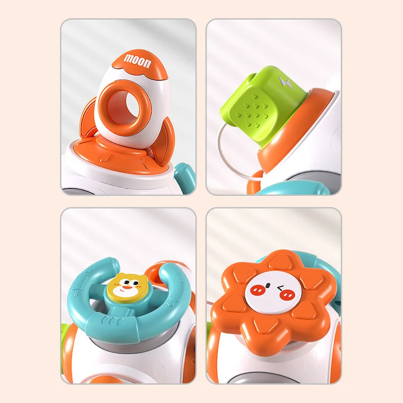 Baby Busy Board Cube Montessori senzorické hračky pro batolata Vzdělávací vzdělávací aktivity Cestovní hračky Lock Box Jemná mot