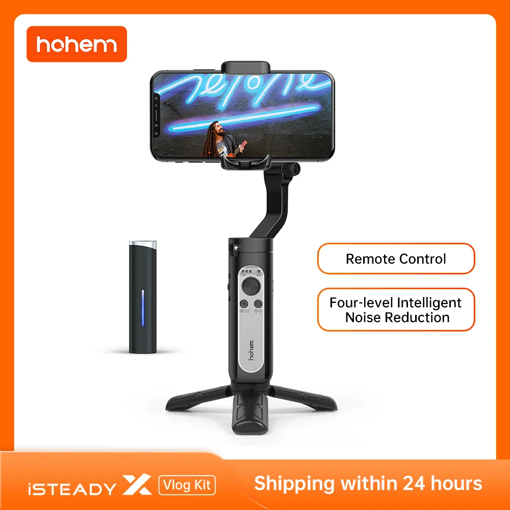 

Hohem iSteady X vlogkit беспроводной петличный микрофон карданный 3-осевой Ручной Стабилизатор для смартфона