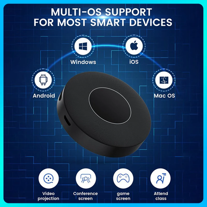 

Q1PLUS HD 2.4G/5G Dual Freque Wireless HDMI Display Dongle Adapter Wireless HDMI Adapter for Smartphone Monito