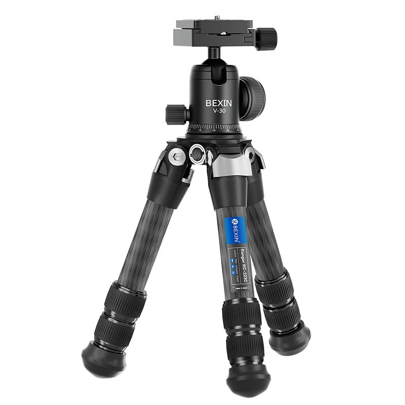 Mini Carbon Fiber Tripod Compact Lightweight Portable Tabletop Tripods