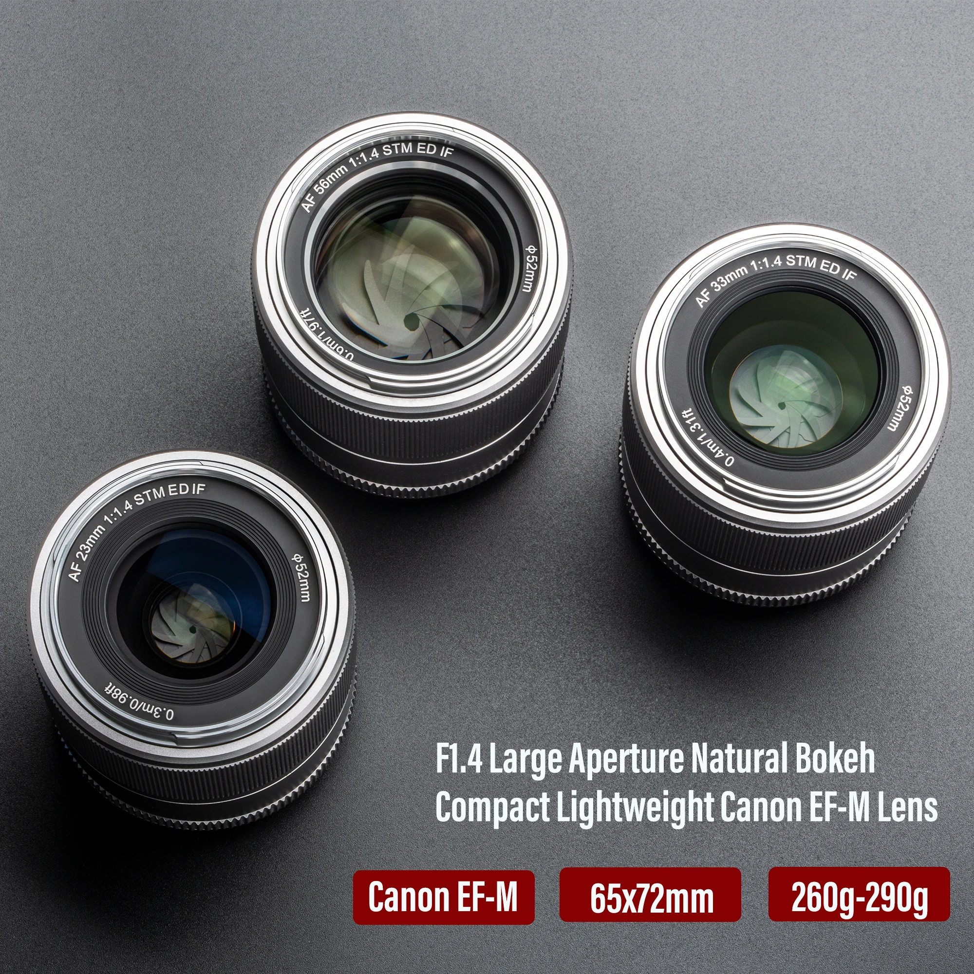Viltrox for Canon EF-M Lens 23mm 33mm 56mm F1.4 Auto Focus 