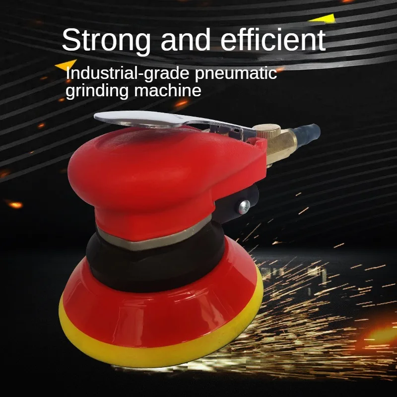 5/6-inch pneumatic waxing machine polishing tool polishing car paint care rust removal belt vacuum grinding machine 6inch cordless eccentric car polisher 8 gears of speeds adjustable electric auto polishing machine multifunctional metal waxing wood grinding rust removal machine