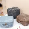 Internet celebrity makeup bag with light mirror large capacity high-end makeup box portable cosmetic storage bag 3