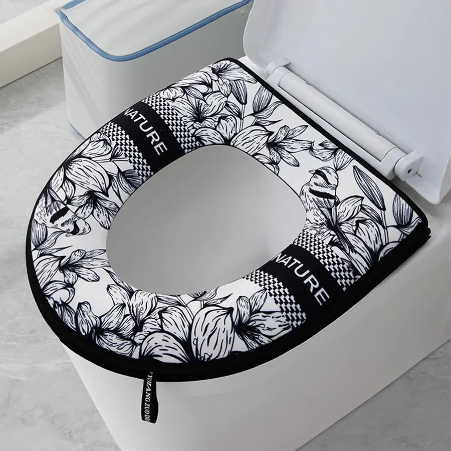 1pcs Toilet Seat Zipper Toilet Cover Waterproof Toilet Cover Simple Universal Waterproof Toilet Seat Pad Toilet Heating Pad