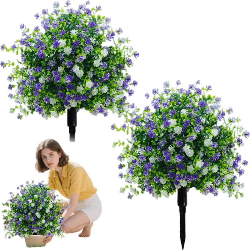 Artificial Camellia Topiary Set 6