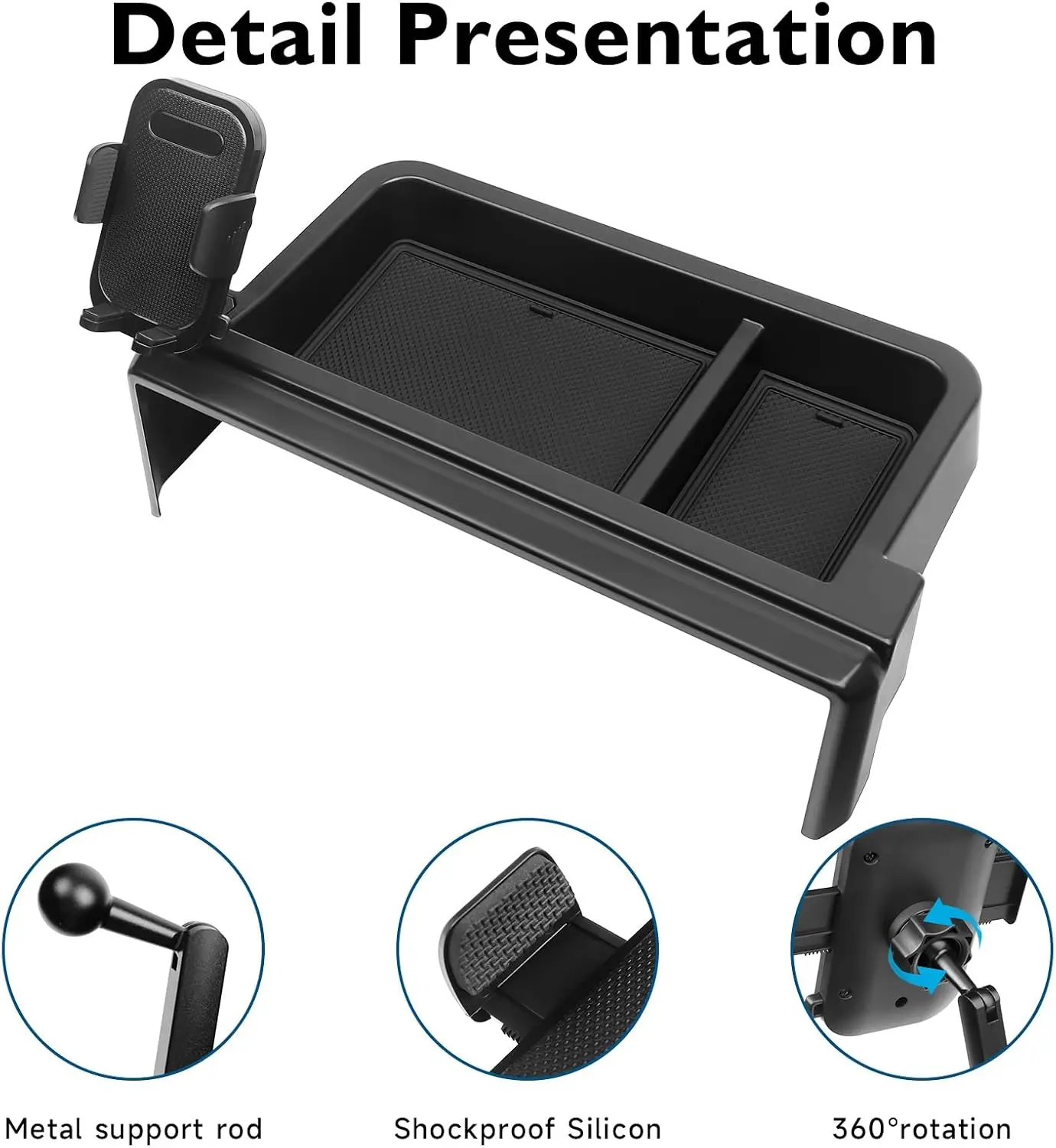 Organizer per Cruscotto Toyota Tacoma 2024 2025 2026 e 4Runner 2025 2026, Accessori per Console Centrale e Cruscotto Post-Schermo - Image 6