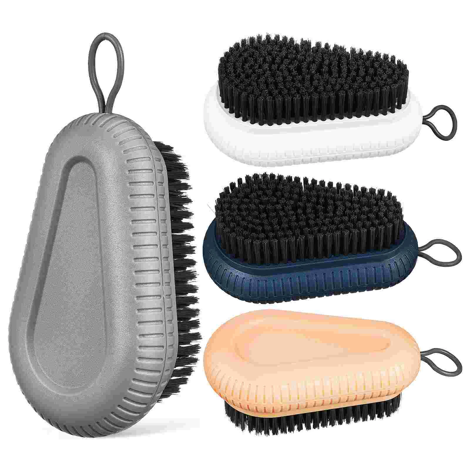 

4 Pcs Theives Cleaning Supplies Shoe Scrubber Laundry Brush Household Shoes Scrubbing Plastic