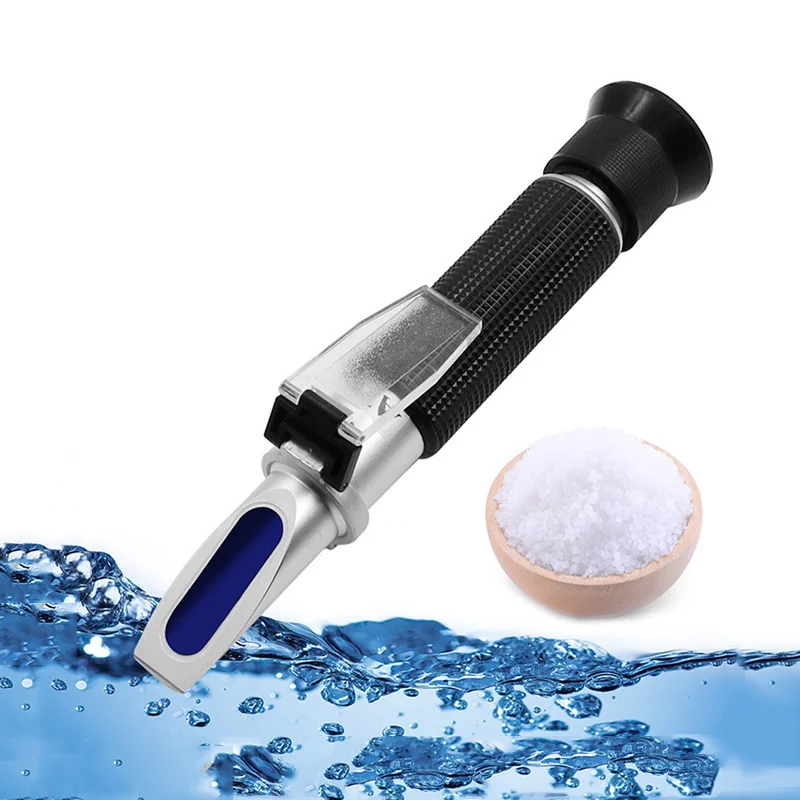 

Handheld Salinometer Refractometer Sea Salinity Meter Salt Water Concentration Aquarium Mariculture Breeding Gravimeter