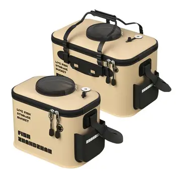 Foldable Live Fish Bucket 1