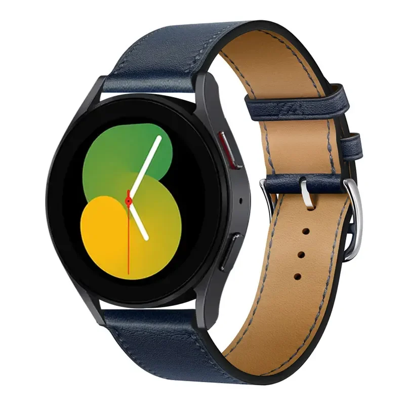 Premium Leather Watch Band Strap - Sporty and Elegant Design, 20-22mm Adjustable Size,