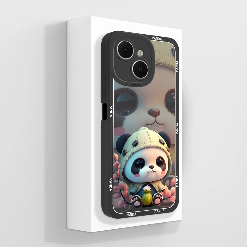 Cute Rabbit Shockproof Silicone Phone Case - Tecno Spark 40C