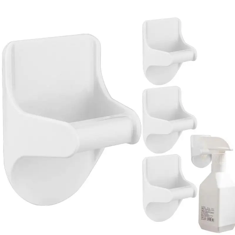 

Wall Mount Spray Bottle Holder Wall Hanger Hooks Adhesive Holder Strong Hold Organizer Hooks Cleaning Brush Holder For Patio