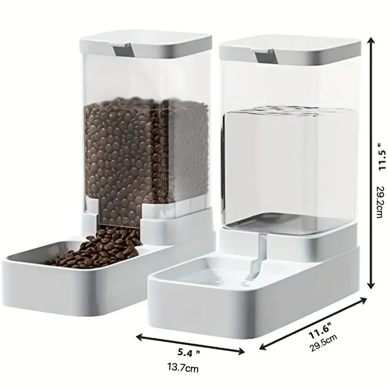 Pet Feeder 2.1KG Water Feeder 3.8L For Small and Medium-sized Pets or Cats