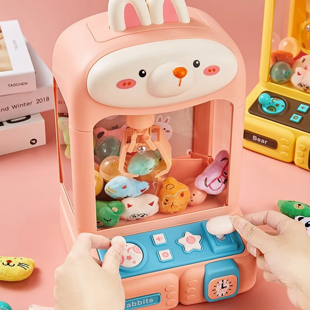 Mini Claw Machine Electronic Arcade Game Indoor Toy Adjustable Sounds and Music Crane Game Toys for Kids 3 Years Old and Up 5