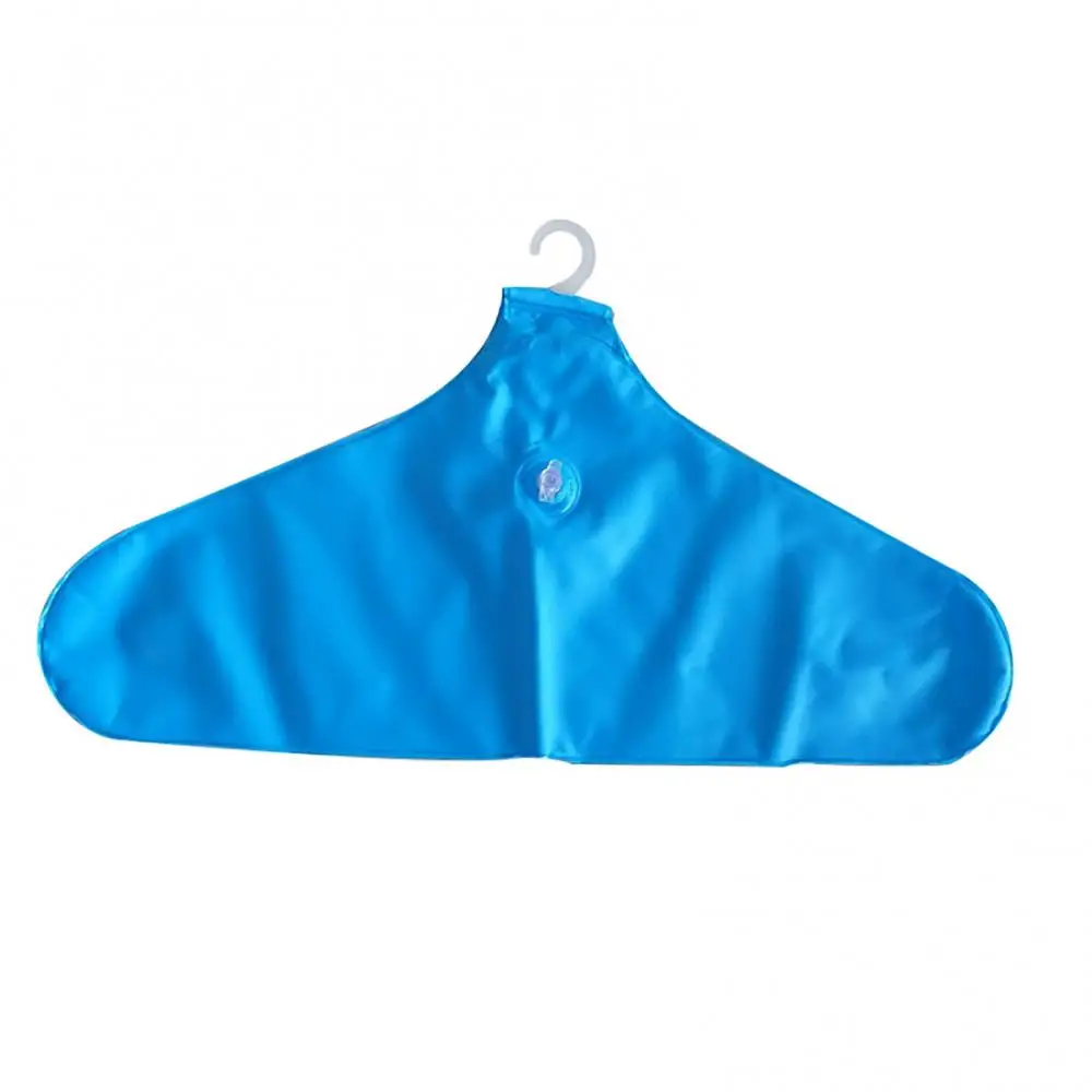 5Pcs 45cm x 22cm PVC Inflatable Foldable Clothes Hanger Rack Non Slip Portable Coat Drying Rack Creative Clothing Storage Holder