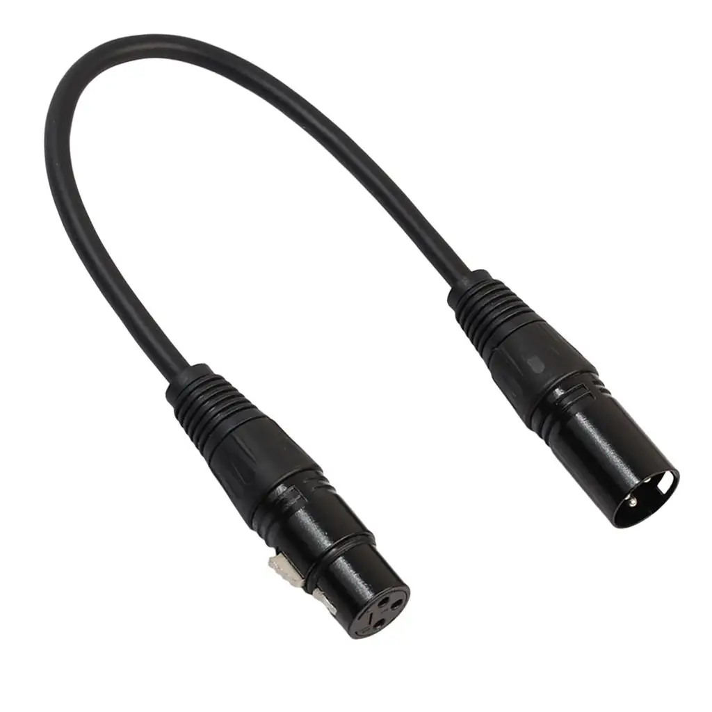 Balanced 1-Foot XLR Microphone Cable Cord with-Copper Conductor Female