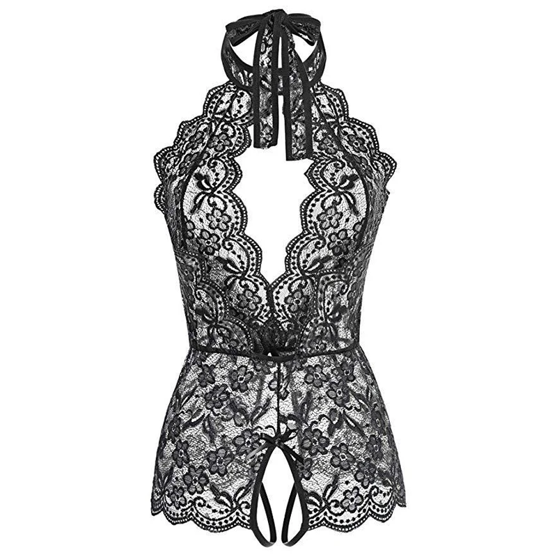 womens underwear sets Hot Selling Erotic Underwear Baby Doll Dress Women Lace Perspective Bra Open Crotch Bodysuit Cosplay Costumes Sexy Lingerie Set bra and panty sets