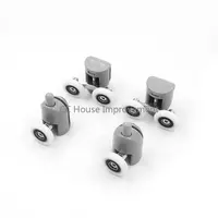 8 * ห้องอาบน้ํา Cabins Pulley & ห้องอาบน้ํา Roller/นักวิ่ง/ล้อ/รอกเส้นผ่านศูนย์กลาง 4 Double Top + 4 Singel ด้านล่าง 6