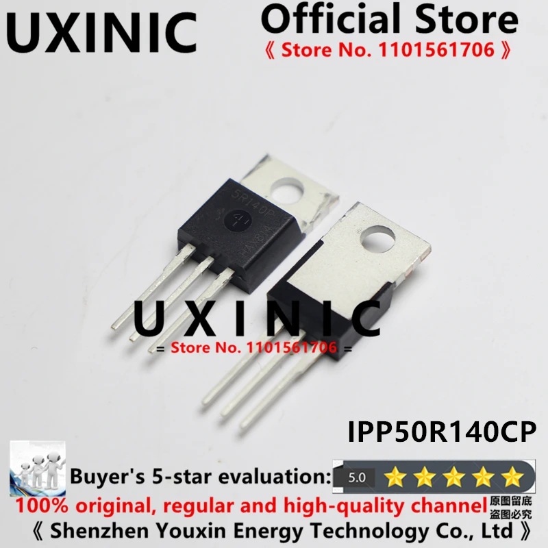 

UXINIC 100% New Imported OriginaI 5R140P IPP50R140CP TO-220 CoolMOS Power Transistor