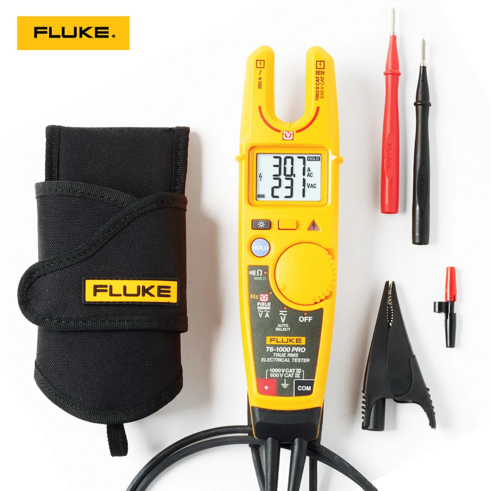

Электрический тестер Fluke T6-1000 PRO, токоизмеритель напряжения 1000 В, AC/DC