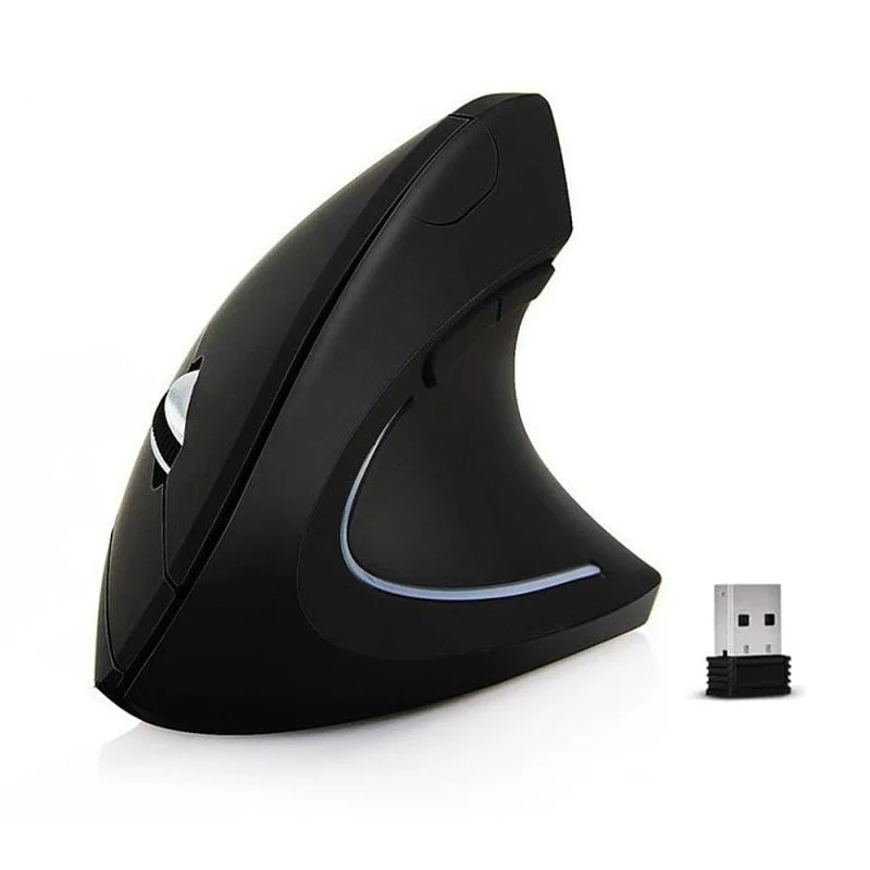 

2023 New Style Right Hand Fifth Generation Vertical Wireless Wired Optical Mouse Charging Upright Mouse in Stock