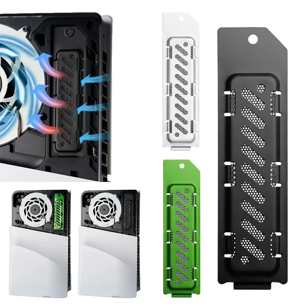 설치 도구 포함 알루미늄 방열 먼지 커버, PS5 슬림 M.2 NVMe 2280 SSD 확장 슬롯, SSD 방열판 먼지 커버