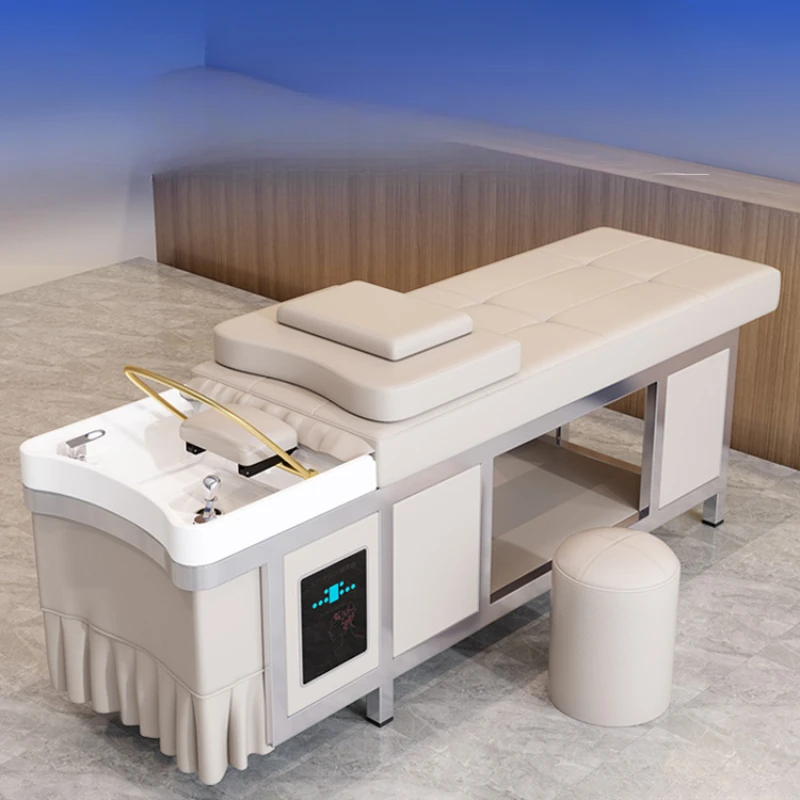 

Massage Dedicated Shampoo Bed Salon Dressers Fumigation High End Barber Shop Spa Bed Luxury Lavatorio Cabelo Furniture XR50XF