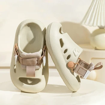 Children's sandals, boys' and girls' slippers, fashionable outdoor shoes, walking shoes, hiking shoes, anti slip beach shoes 1