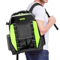 Tool Backpack, Heavy-Duty Tool Bag with Padded Shoulder, Waist Straps, Water-Resistant Construction HL051 2