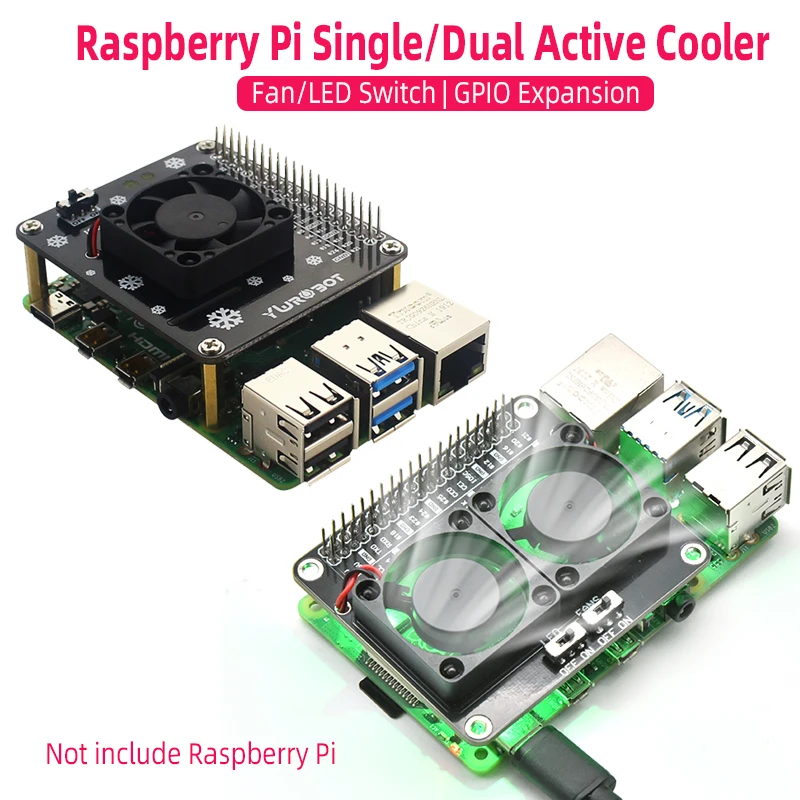 Raspberry Pi 4 Model B GPIO Extenstion Board Switch Cooling Fan
