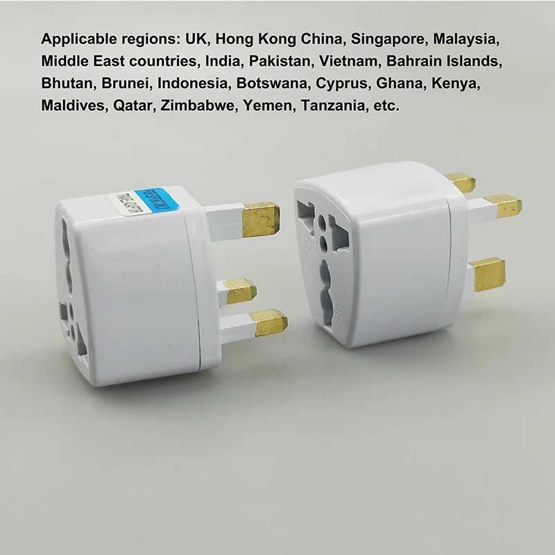 Universeller Reiseadapterstecker nach britischem Standard für den kompatiblen elektrischen Konverter Hongkong, Singapur, Malaysia und Länder – Detail 6