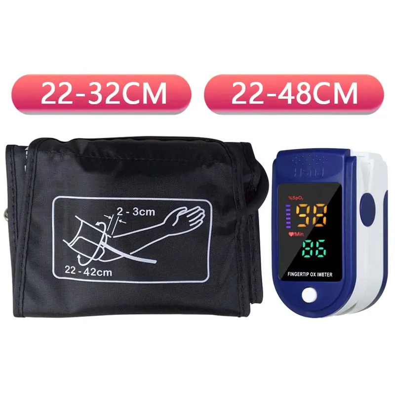 22-32/22-48cm Cuff For Digital Pressure Tonometer Medical Blood Pressure Monitor Heart Rate Monitor Pulse Oximeter Finger Clip