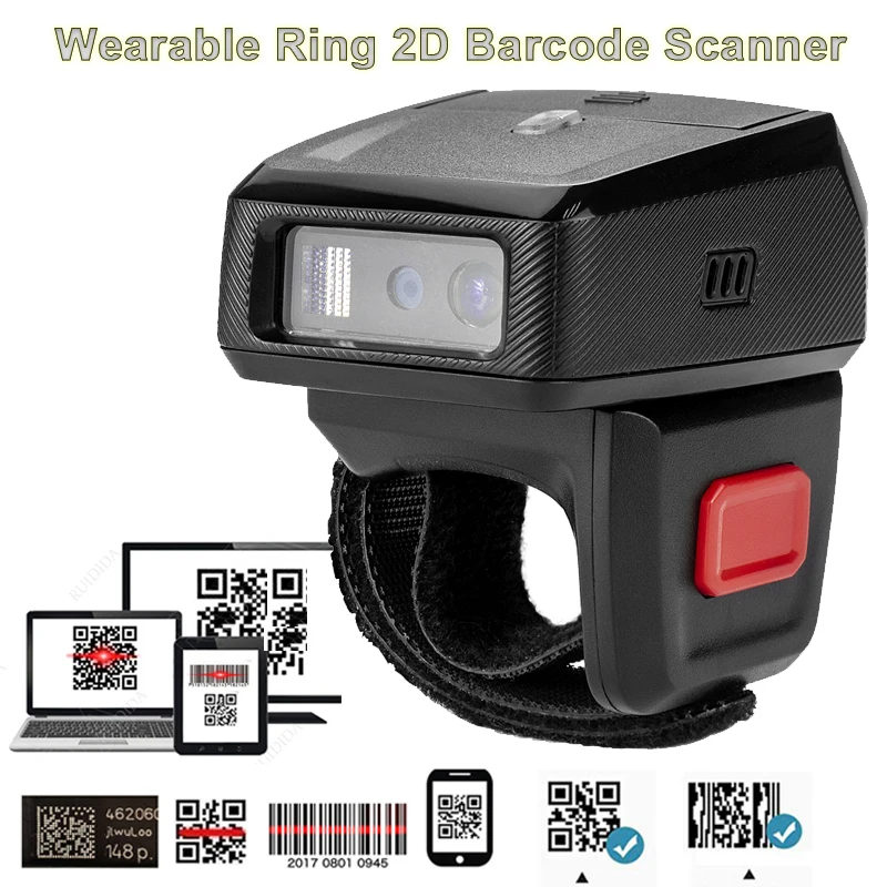 Kefar Ring Wearable Rugged 2d Wireless Bluetooth Barcode Scanner Qr Barcode Reader Finger Bar