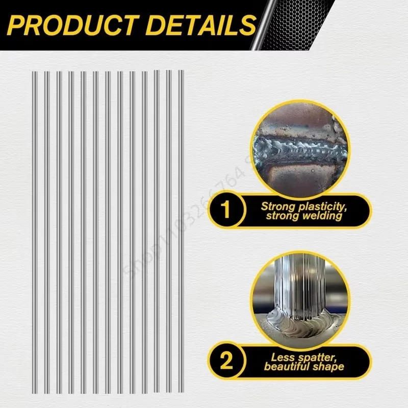 Low Temperature Melt Aluminum Welding Rods Weld Bars 1.6/2.0mm Rod Solder Cored Wire Aluminum and Tin Repair Tools 5/10Pcs