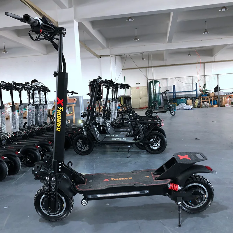 10-inch 48V2400W dual-drive wide tire electric scooter adult mini foldable off-road oil brake driving and walking lithium batter
