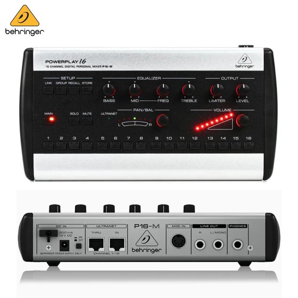 

Behringer Powerplay P16-M 16-channel Digital Personal Mixer