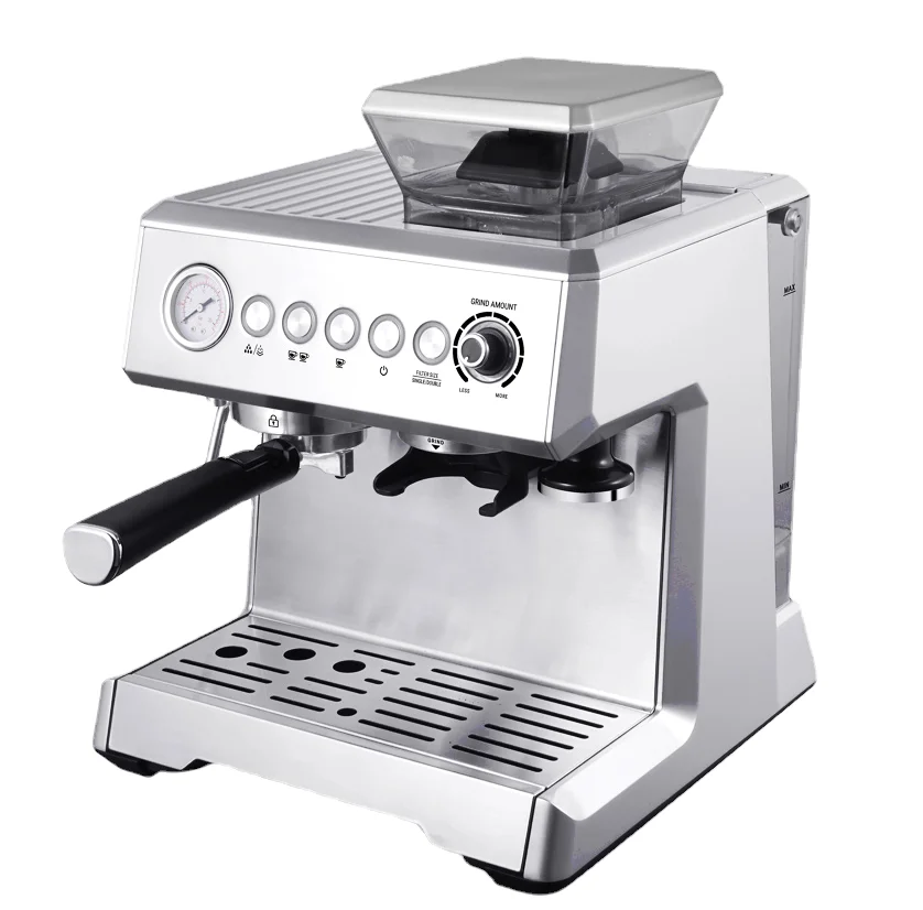 Espresso Coffee Machine Home Automatic Cup Steel Stainless Power Style Tank Sets Coffee Maker Coffee Machine