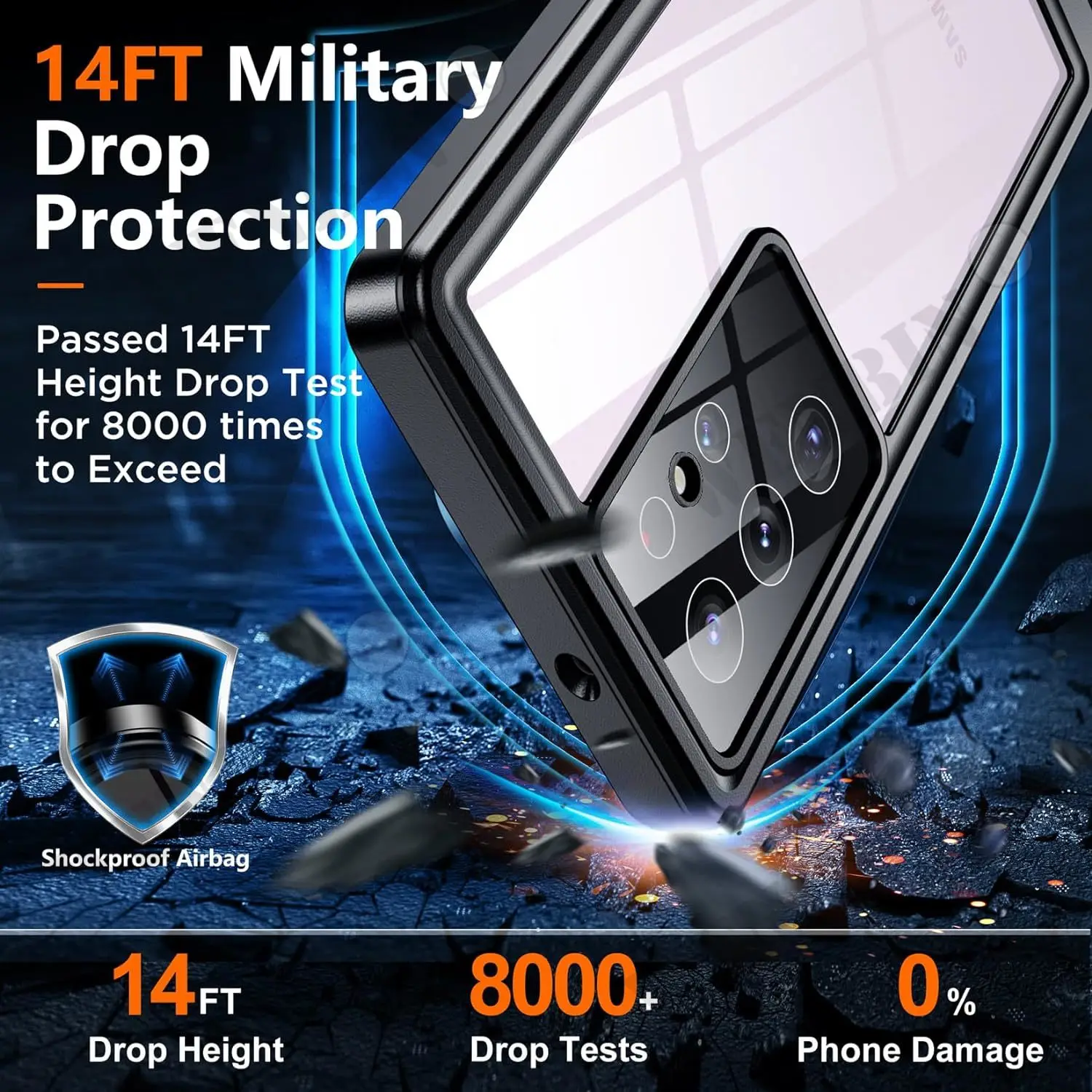Waterproof Diving and Outdoor Sports Case with RedPepper Cover