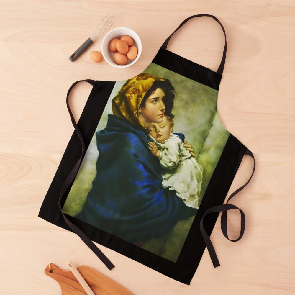 

Madonnina - Virgin Mary - Madonna of the Streets Apron Kitchen Supplies Kitchen Apras Man Women's Kitchen Apron