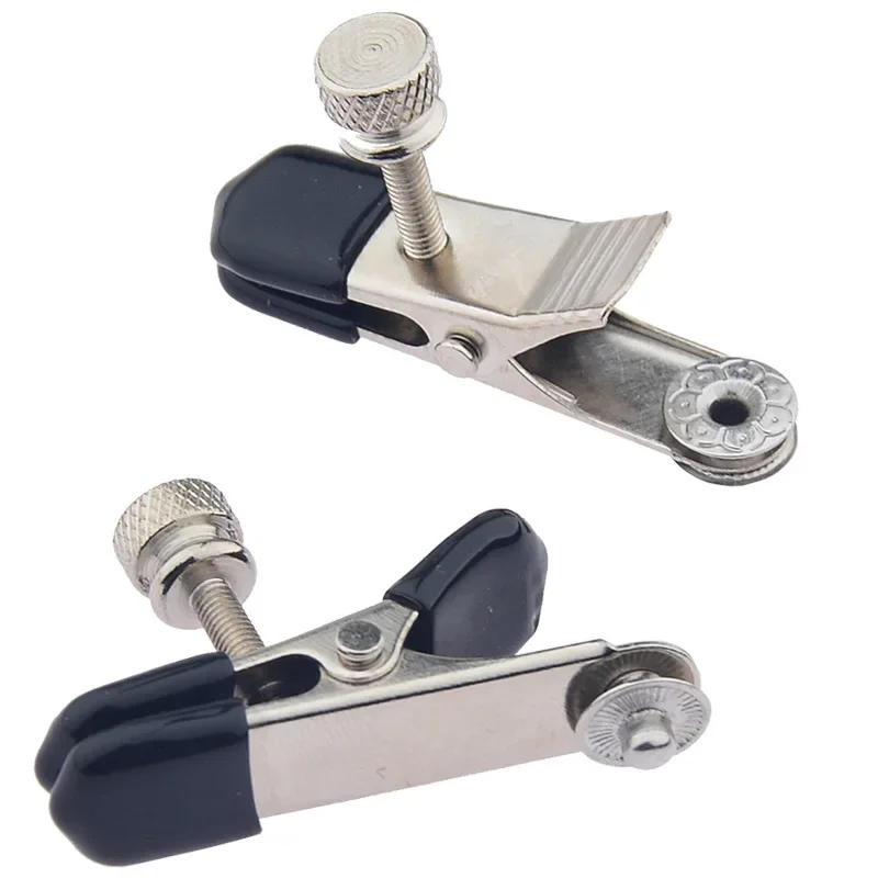 Sex Toy Electric Shock Nipple Clamps Labia Clip E-Stim Clitoris Massager Breast Enlarger BDSM Electrode Clip Female Masturbation