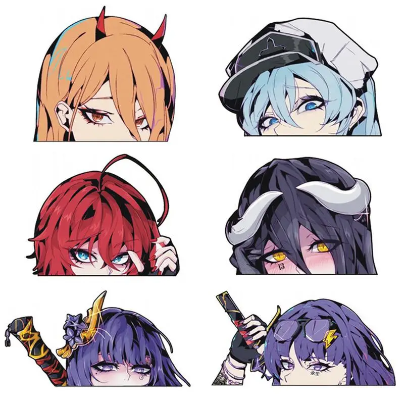 

Аниме автомобильные наклейки, водонепроницаемая наклейка, Виниловая наклейка для окна, аниме, красивая девушка, наклейки на окно ноутбука, аниме девушка