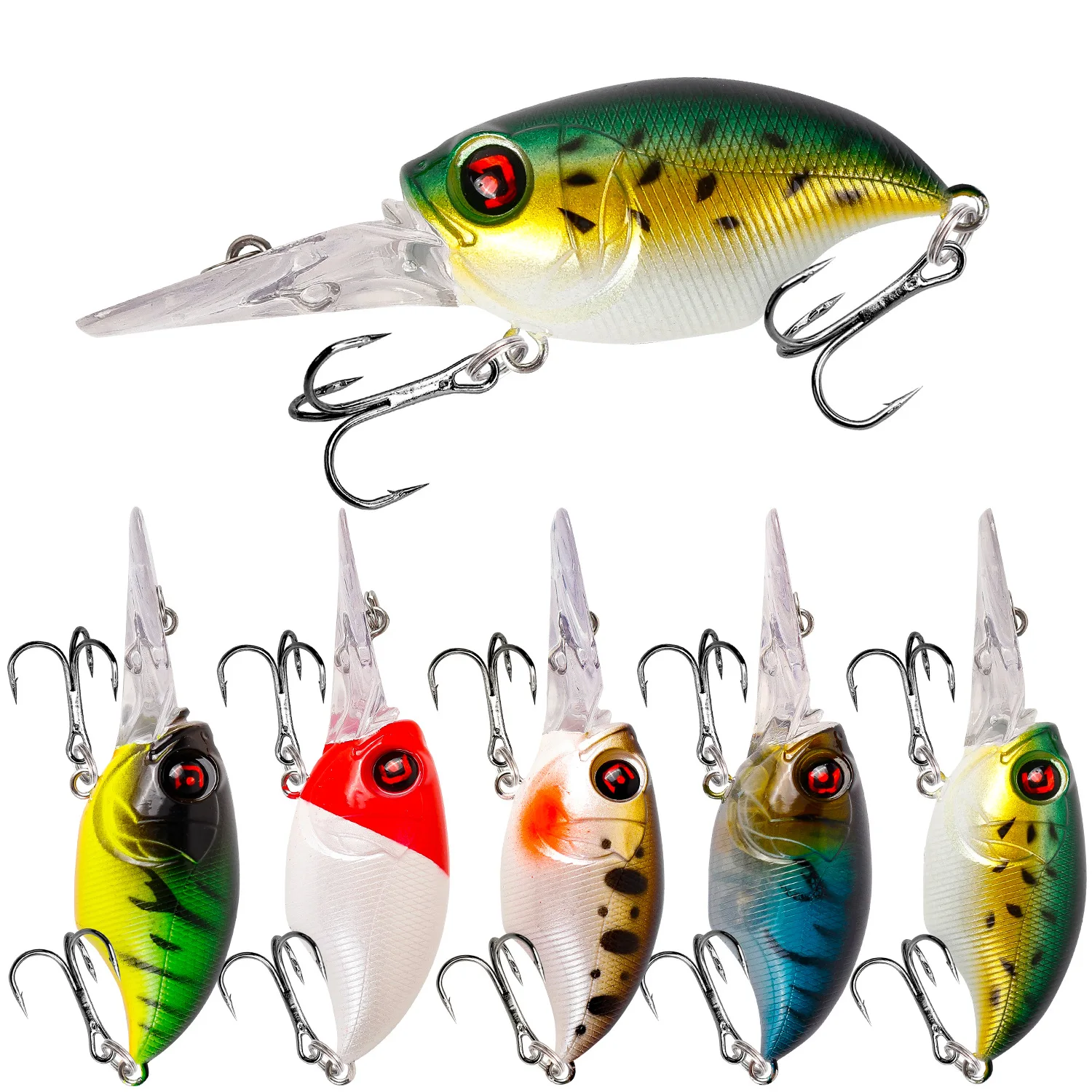 Leurre Daiwa Steez Crank 500F-DR – 7cm, 27.8g, Flottant – Pour Brochet Et Perche