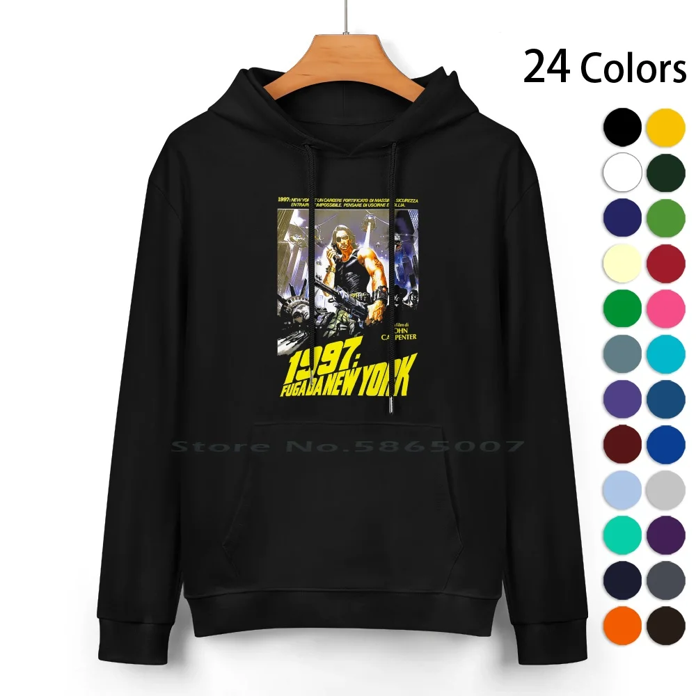 

Escape From New York Italiano Pure Cotton Hoodie Sweater 24 Colors Escape From New York Escape From Ny John Carpenter Sci Fi