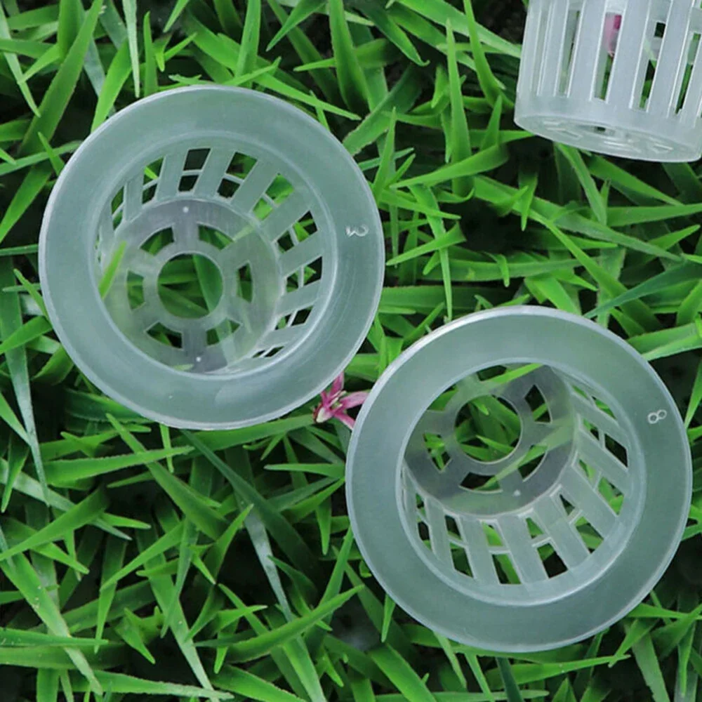 Hydroponic Basket Garden Vegetable Soilless Grow Net Pot Aeroponics Plastic Planting Mesh Pots 100pcs
